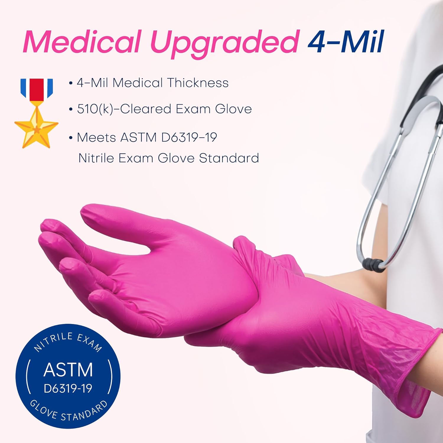 4 Mil Nitrile Exam Gloves, Pow - Exam Glove Nitrile recensione e prezzo