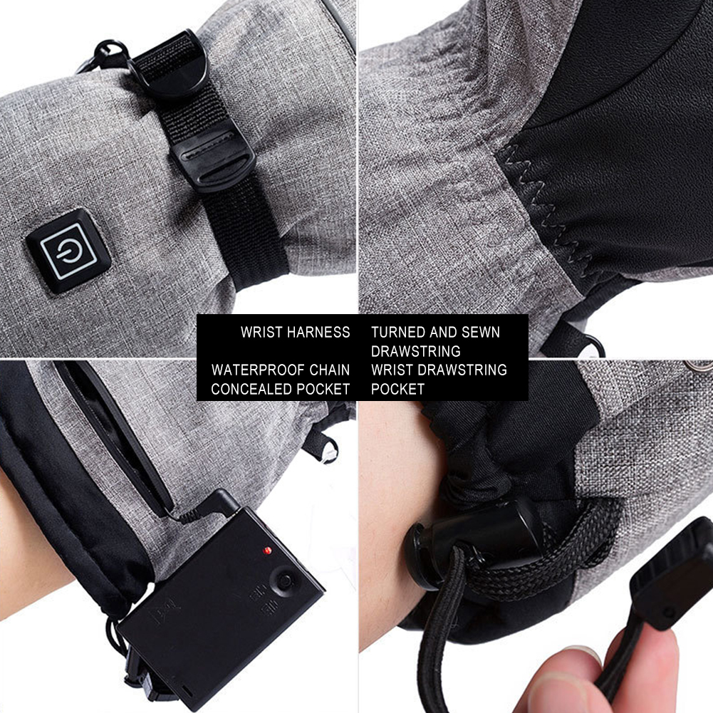 Electric Heated Gloves Men Wom - Ski Glove Waterproof recensione e prezzo