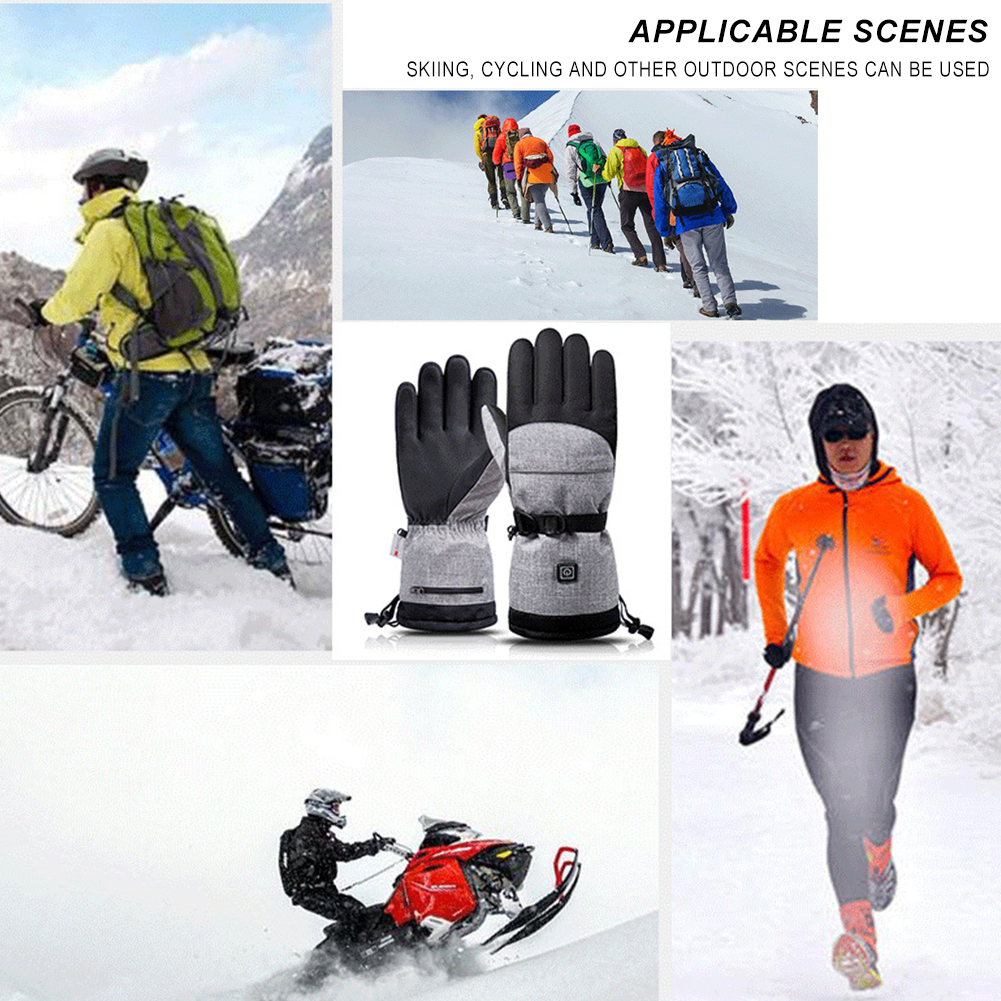 Electric Heated Gloves Men Wom - Ski Glove Waterproof recensione e prezzo