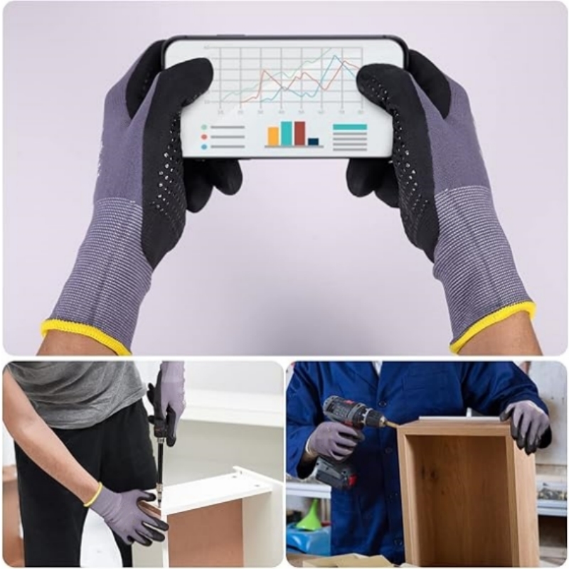 Micro-Foam Safety Work Gloves  - Nitrile Mechanic Glove recensione e prezzo