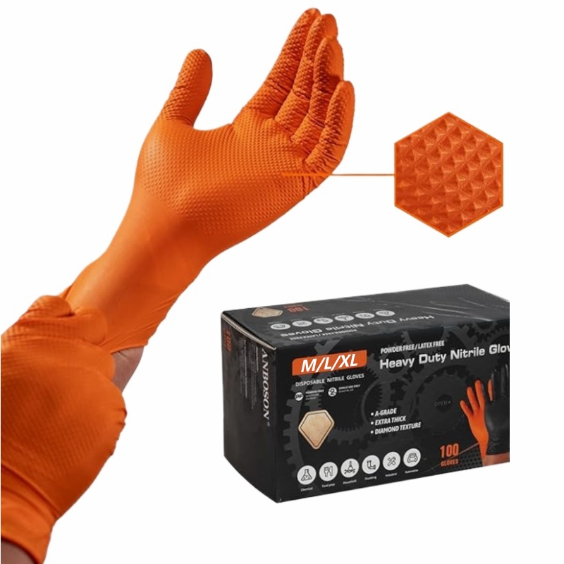 8Mil Heavy Duty Orange Nitrile - Nitrile Mechanic Glove recensione e prezzo