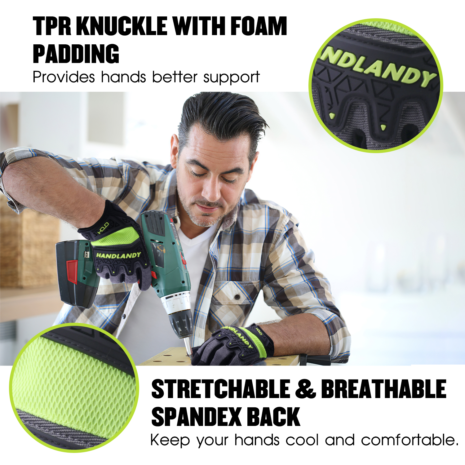 HANDLANDY anti-impact anti-abr - Work Glove Impact recensione e prezzo