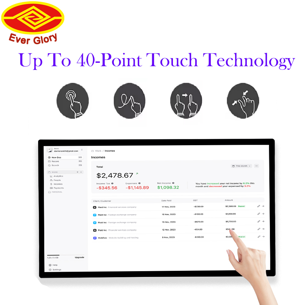 Customized 27 Inch High Bright - Touchscreen Glove Capacitive recensione e prezzo