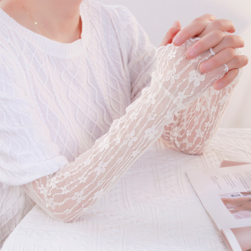 Summer Mesh Flower Lace Finger - Fingerless Glove Knit recensione e prezzo