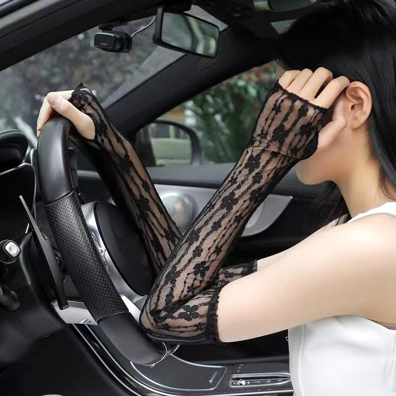 Summer Mesh Flower Lace Finger - Fingerless Glove Knit recensione e prezzo