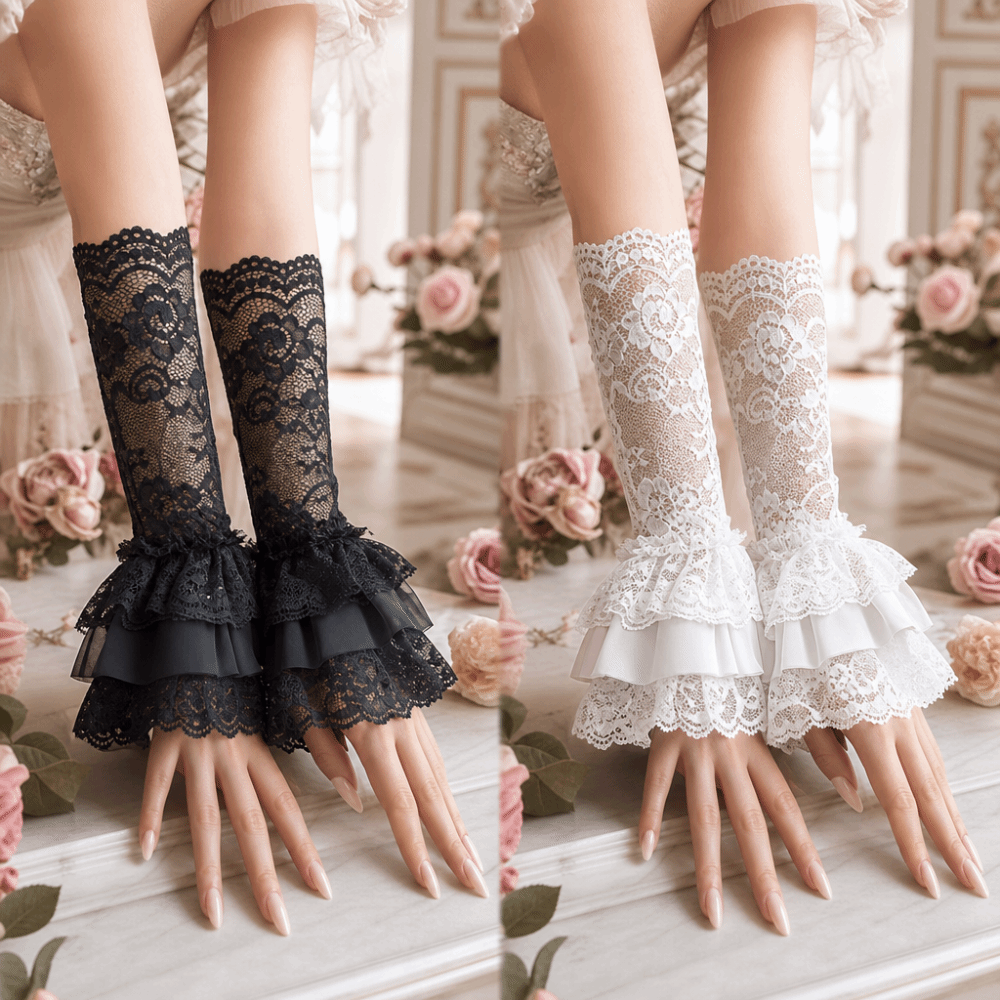 Ruched Pleated Detachable Cuff - Fingerless Glove Knit recensione e prezzo