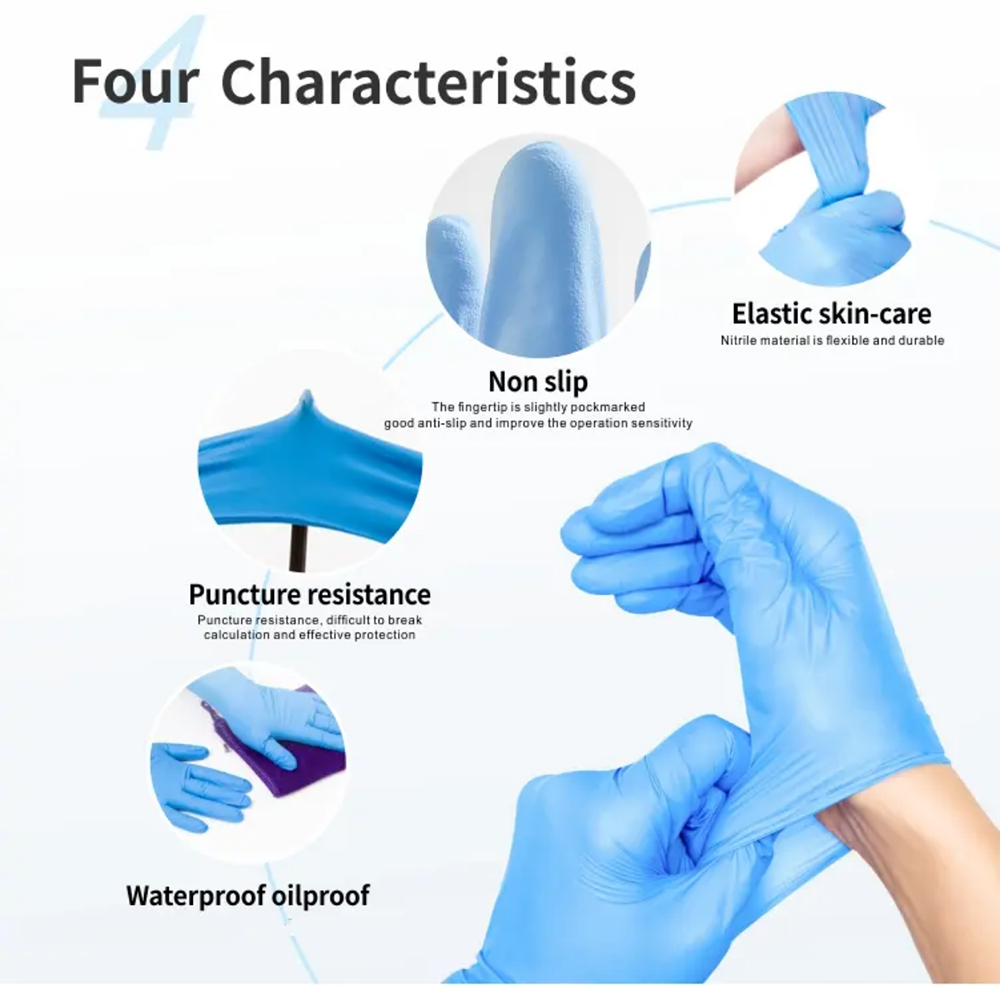 Nitrile Exam Gloves-Blue Latex - Exam Glove Nitrile recensione e prezzo