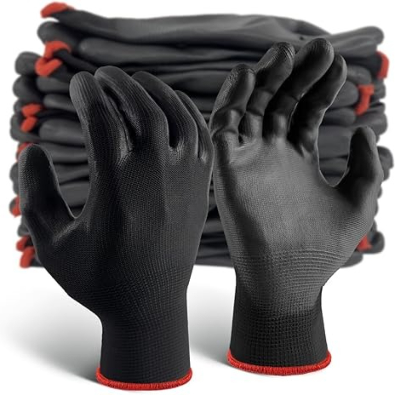 6/12/18PCS Black PU Coating Gl - Nitrile Mechanic Glove recensione e prezzo