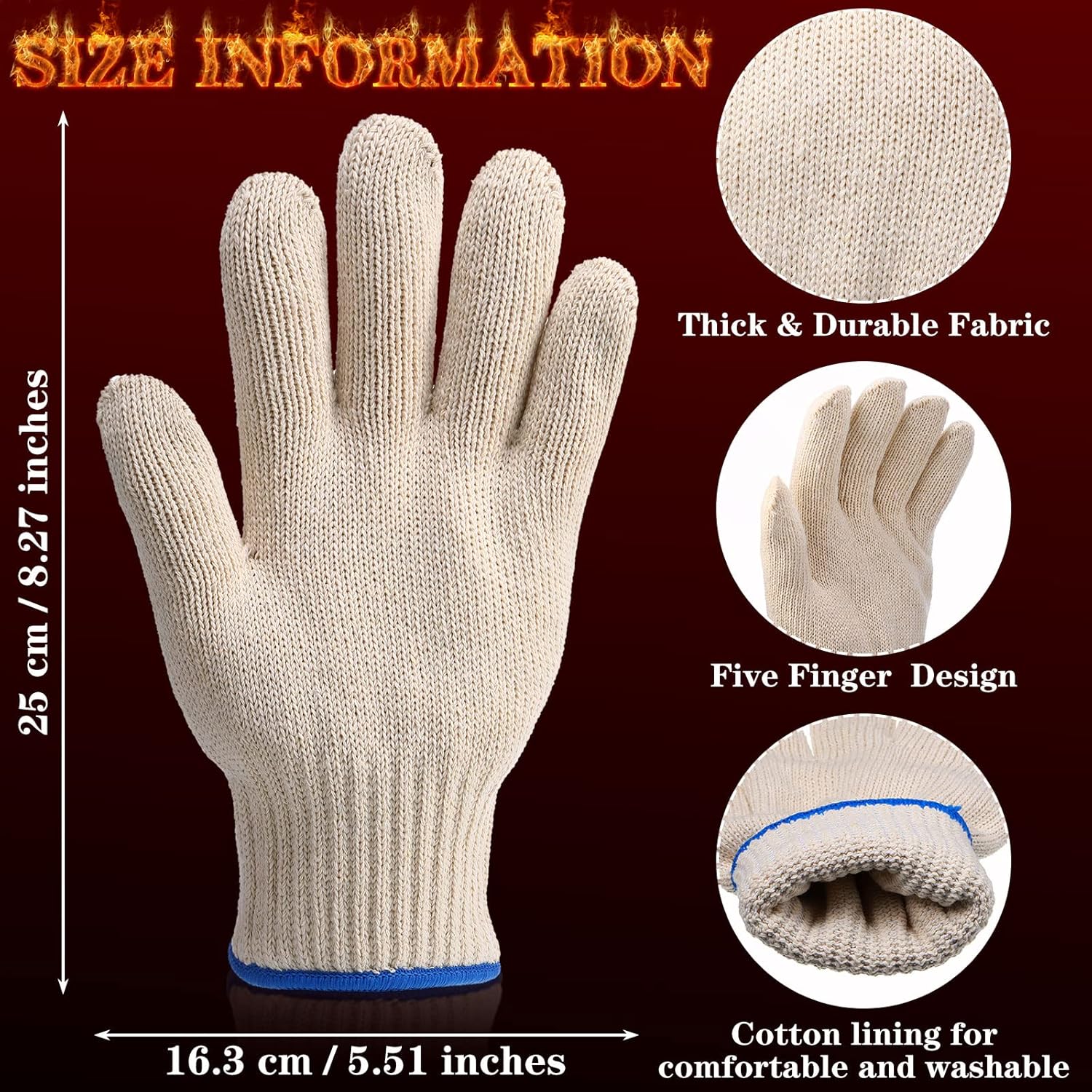 4 Pairs Heat Resistant Gloves, - Heat Resistant Glove recensione e prezzo