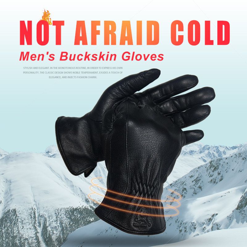  Winter Men's Black Buckskin  - Wool Glove Lined recensione e prezzo