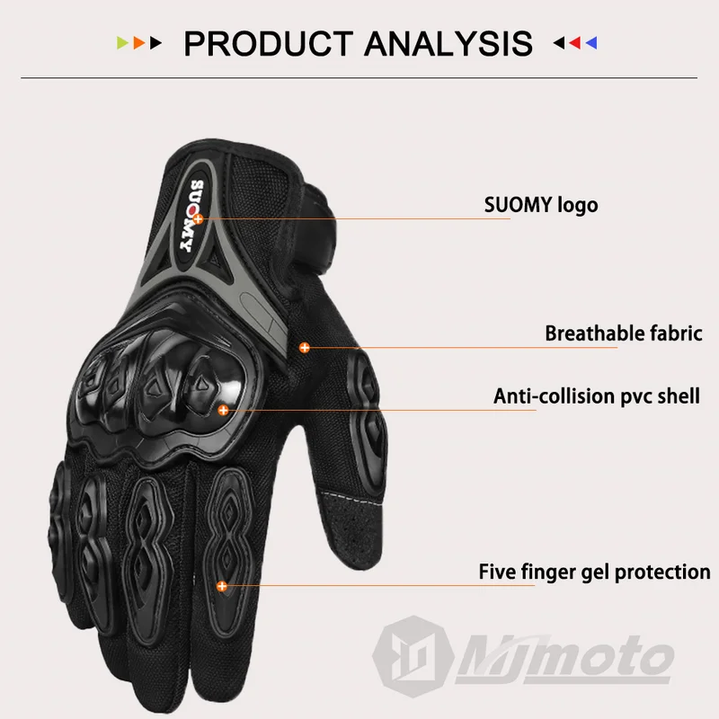 SUOMY Summer Touchscreen Motor - Motorcycle Glove Knuckle recensione e prezzo