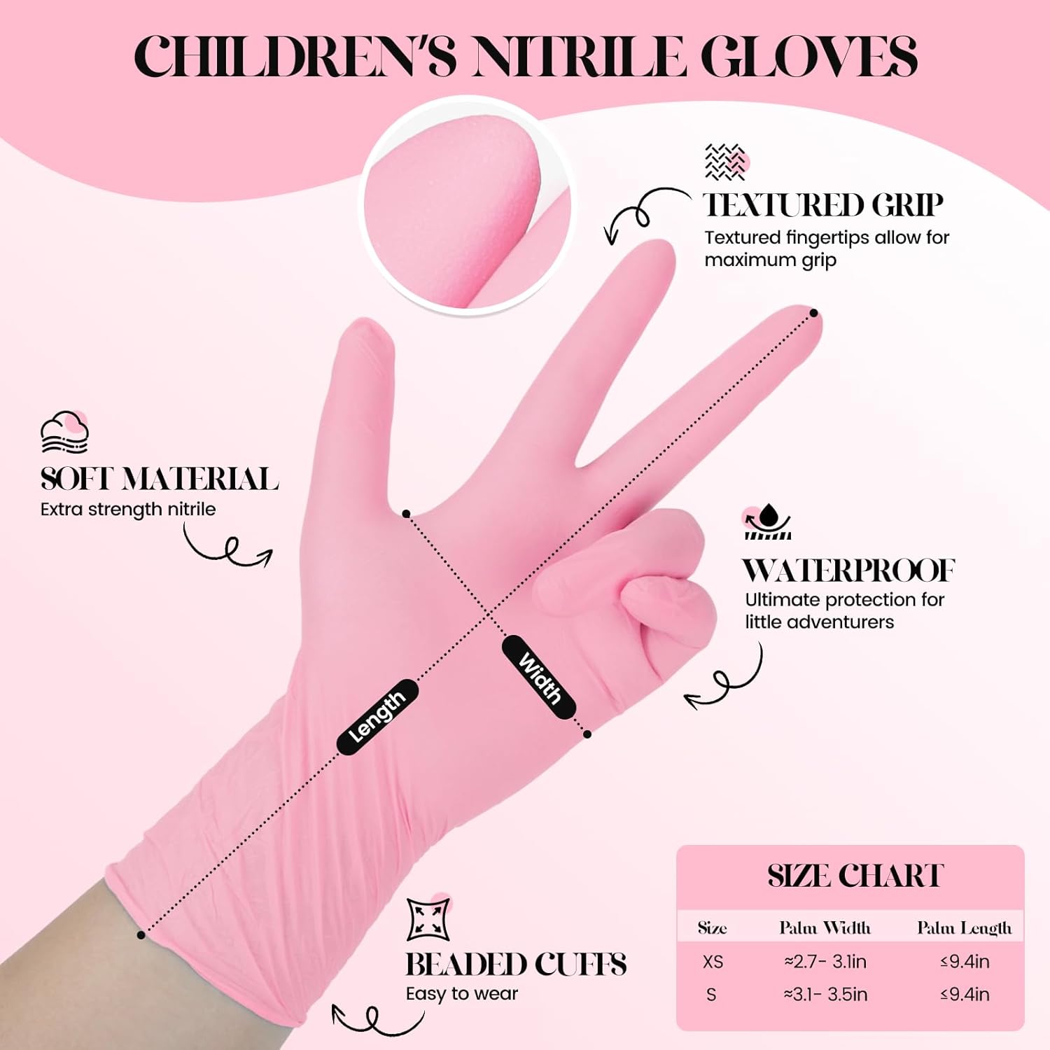 Kids Disposable Gloves for 3-8 - Latex Disposable Glove recensione e prezzo