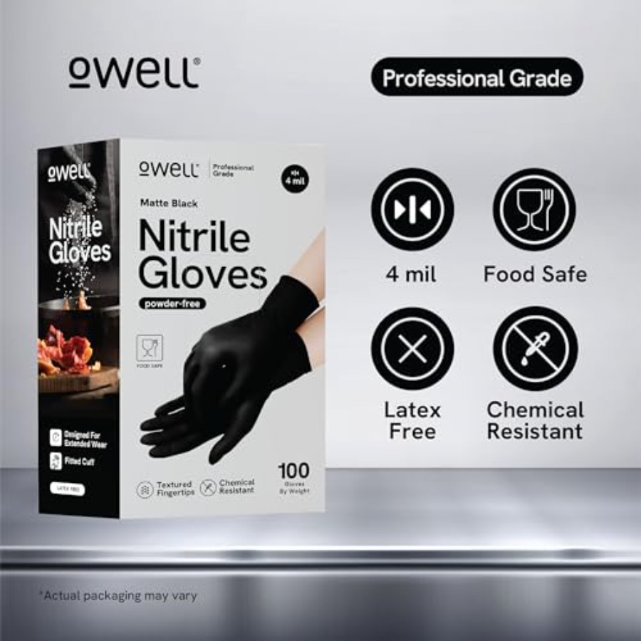 ® Black Nitrile Gloves - 4 Mil - Exam Glove Nitrile recensione e prezzo