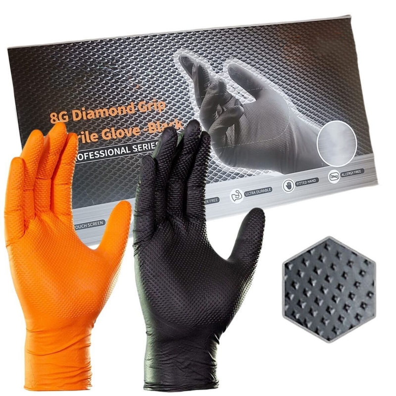 8Mil Thick Heavy Duty Safety W - Nitrile Mechanic Glove recensione e prezzo