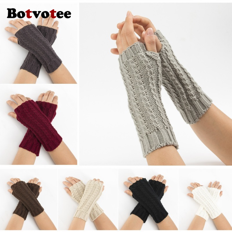 Botvotee Y2k Half Finger Winte - Fingerless Glove Knit recensione e prezzo