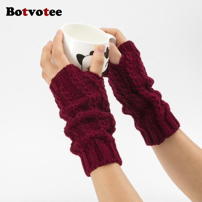 Botvotee Y2k Half Finger Winte - Fingerless Glove Knit recensione e prezzo