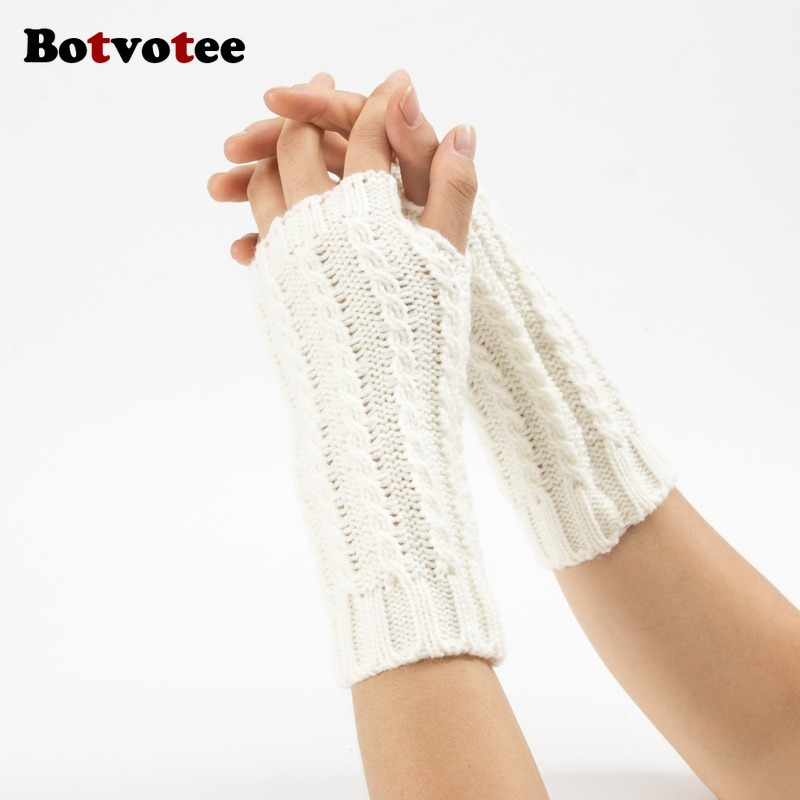 Botvotee Y2k Half Finger Winte - Fingerless Glove Knit recensione e prezzo