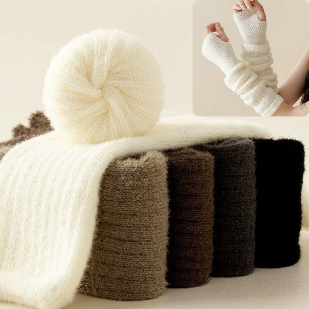 Mink Fleece Winter Women Knitt - Fingerless Glove Knit recensione e prezzo