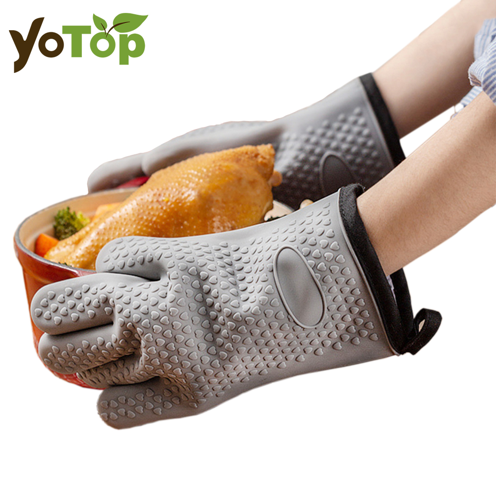 Heat Resistant Silicone Gloves - Oven Mitt Silicone recensione e prezzo