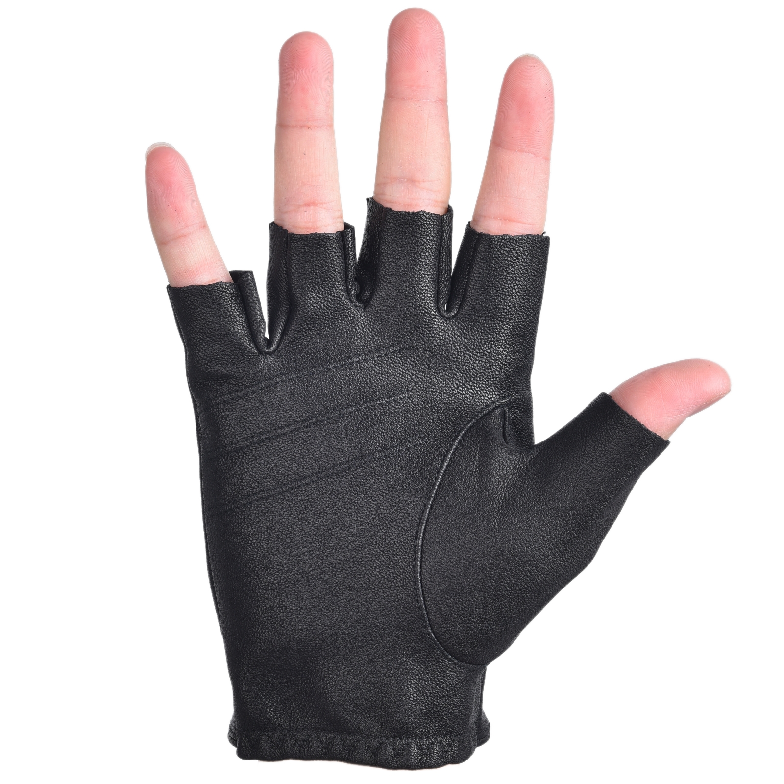 Mens Fingerless Gloves Half Fi - Leather Driving Glove recensione e prezzo