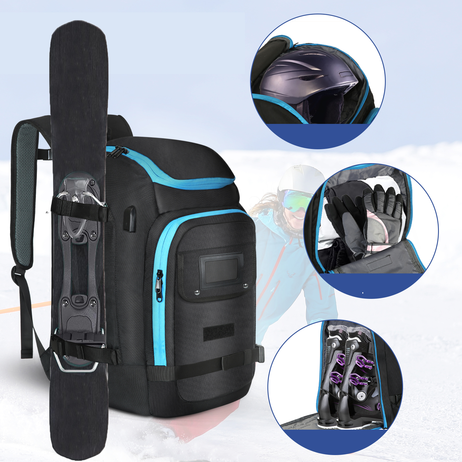 Ski Boots Bag Outdoor Skiing C - Ski Glove Waterproof recensione e prezzo